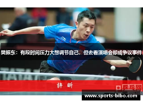 樊振东：有段时间压力大想调节自己，但去看演唱会却成争议事件